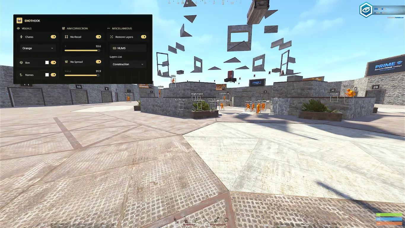 Screenshot 34 do cheat Rust Enot Hook